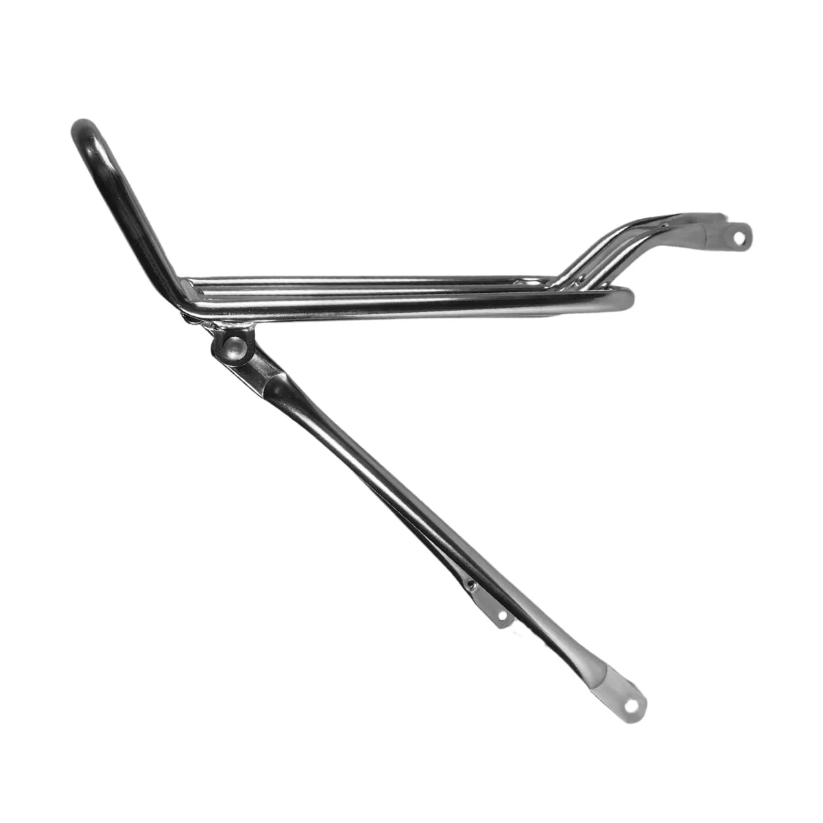 Bagageiro de Bicicleta AMR Tubular Aro 26 Cromado Articulado Rabeta Alta