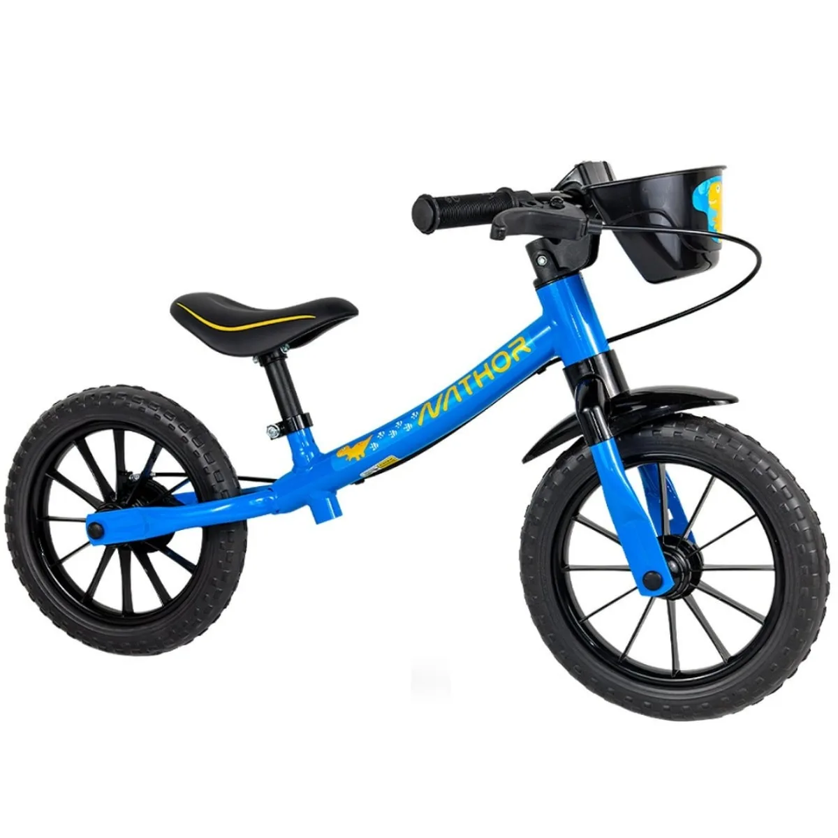 Bicicleta Aro 12 Infantil Nathor Balance Azul e Preto