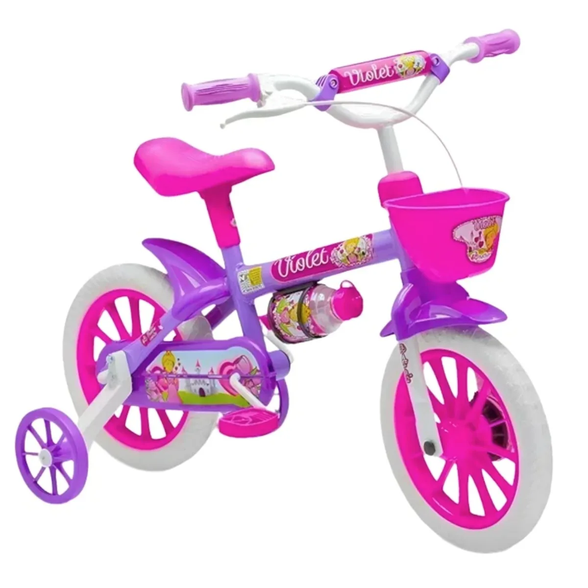 Bicicleta Aro 12 Infantil Nathor Violet Violeta e Lilas