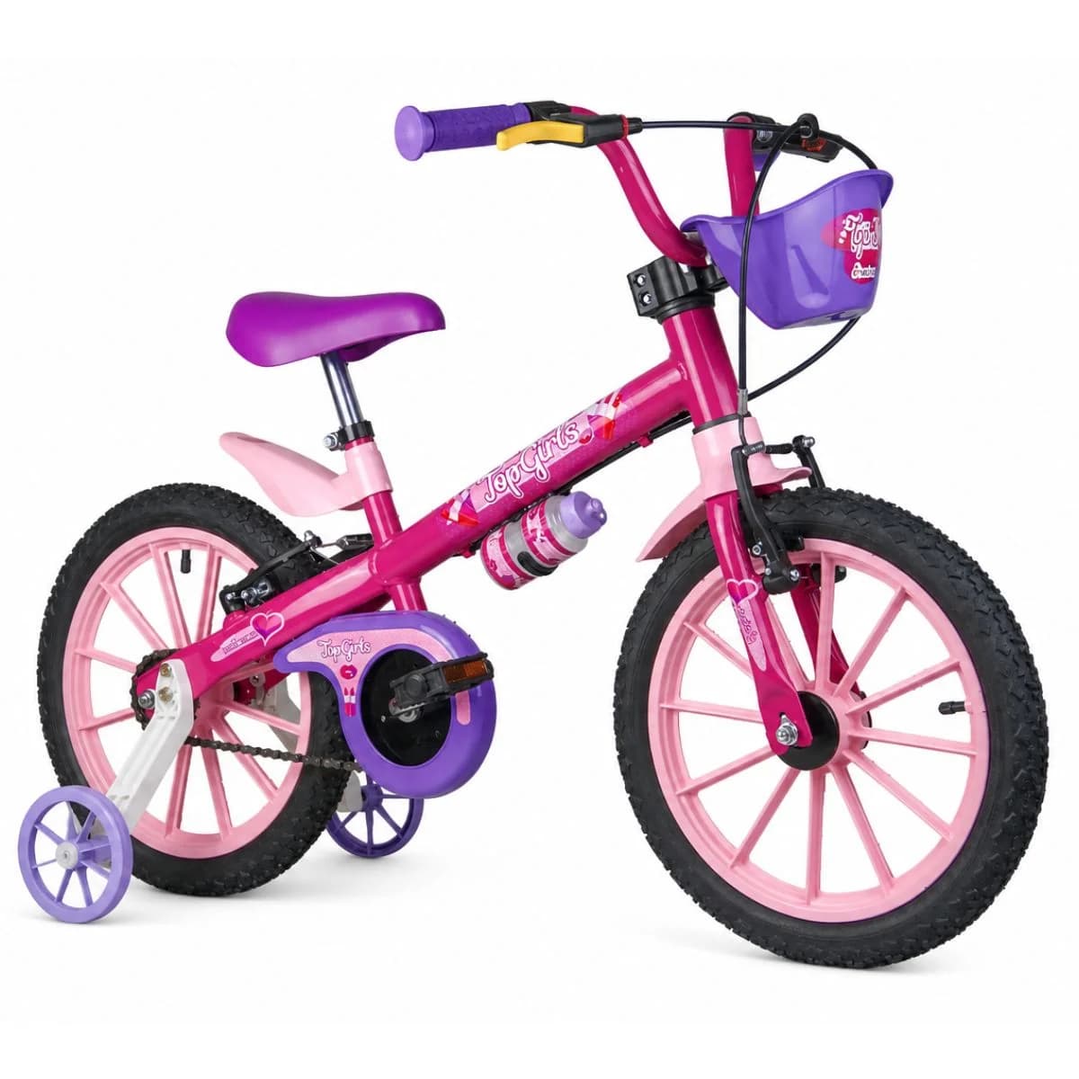 Bicicleta Aro 16 Nathor Top Girls Rosa
