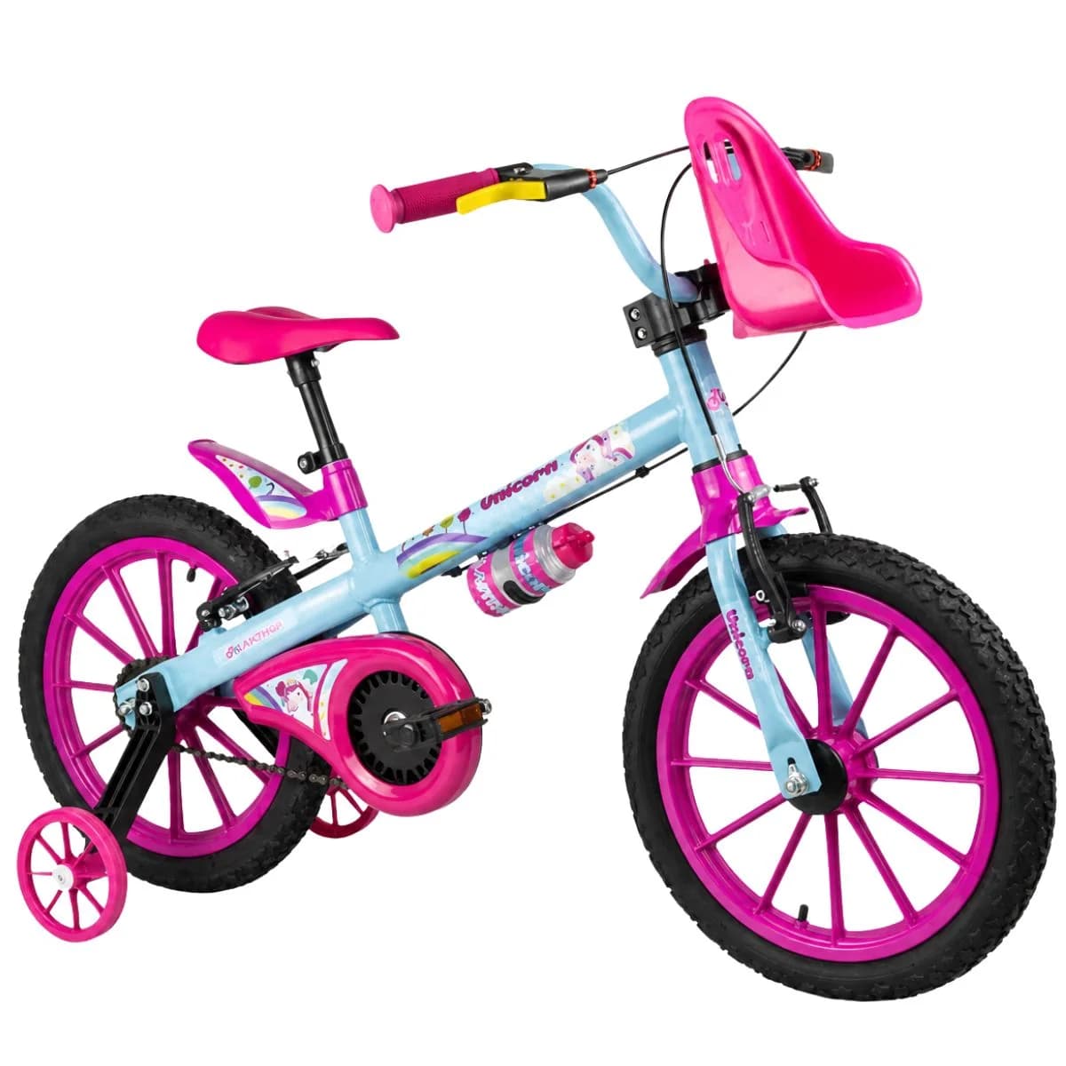 Bicicleta Aro 16 Nathor Unicorn Azul