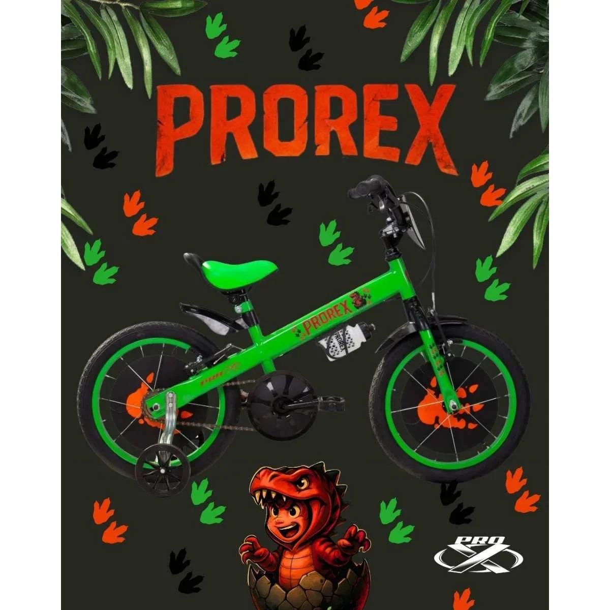 Bicicleta Aro 16 Pro-X Prorex Verde