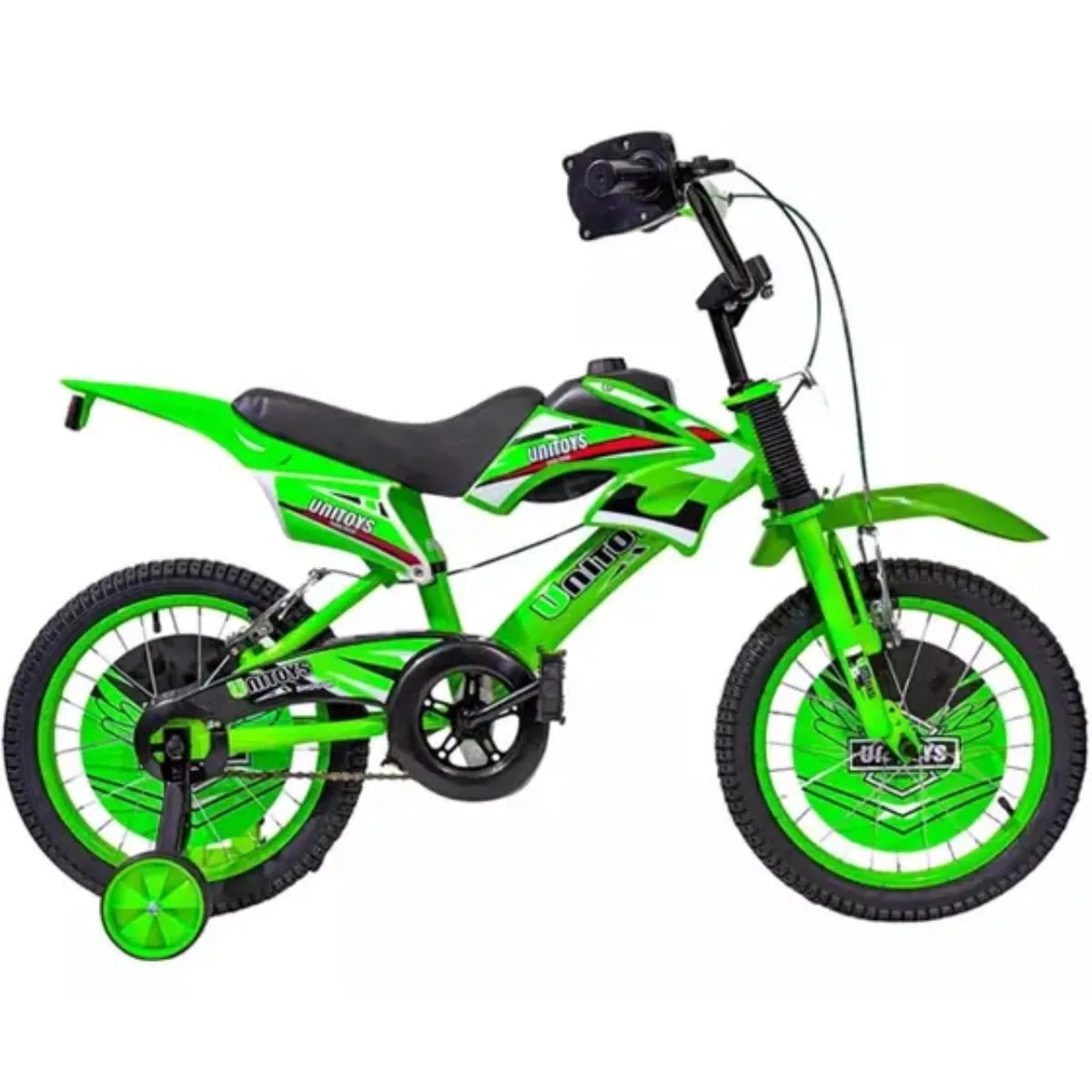 Bicicleta Aro 16 Unitoys Moto Cross Verde