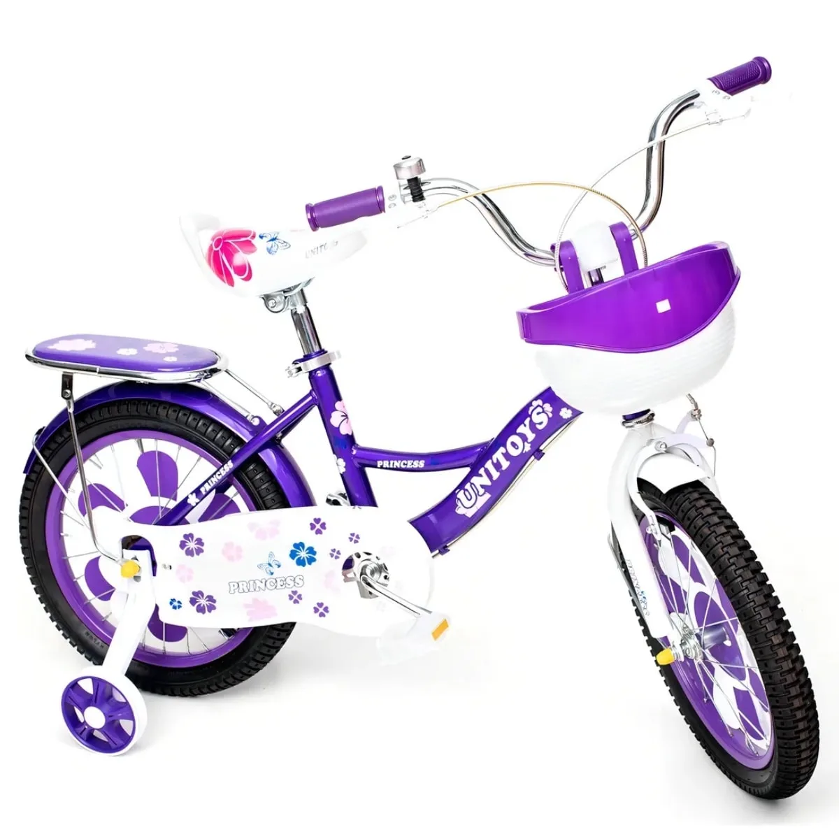 Bicicleta Aro 16 Unitoys Princess Roxo