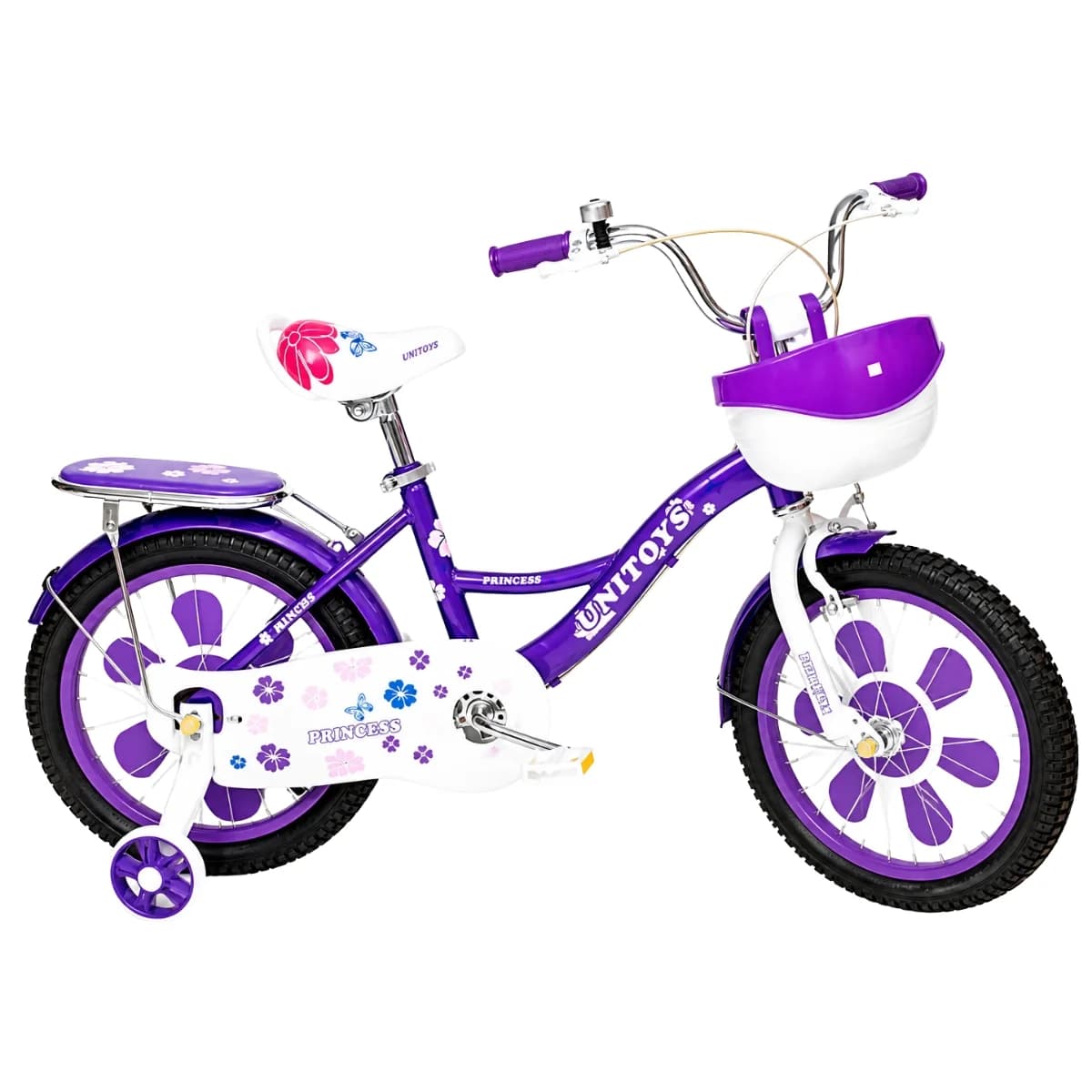 Bicicleta Aro 16 Unitoys Princess Roxo
