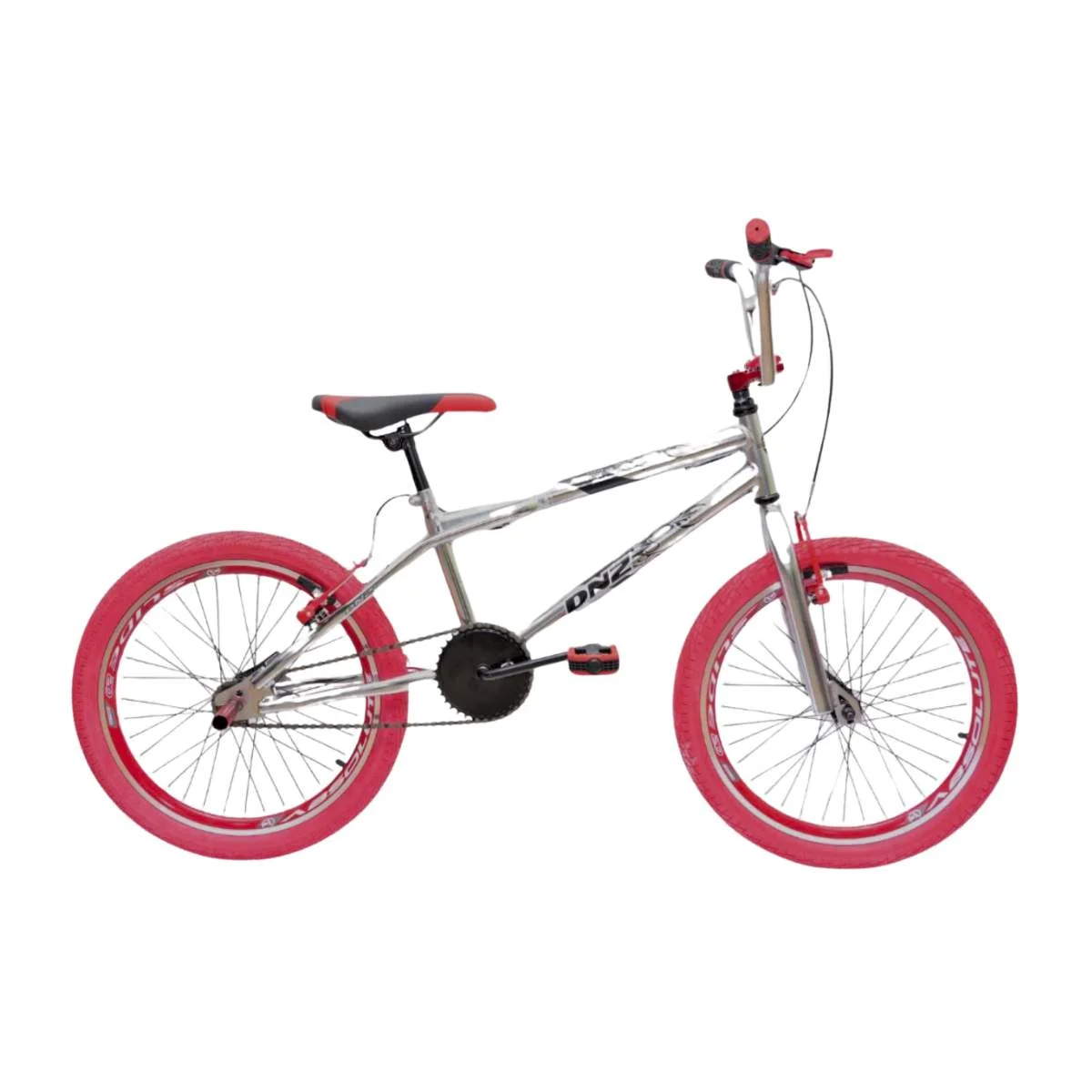 Bicicleta Aro 20 Diniz Freestyle Cromado e Vermelho