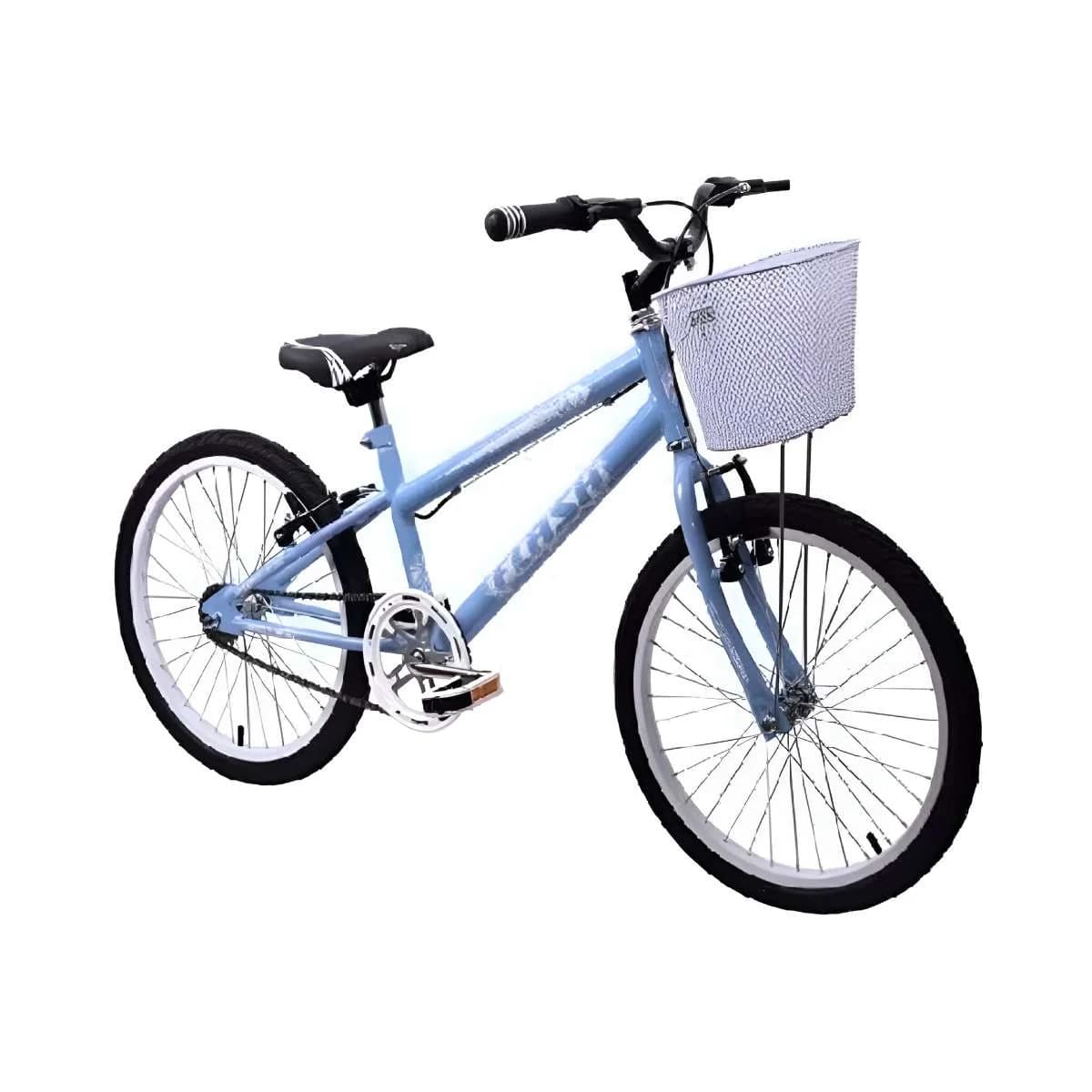 Bicicleta Aro 20 Garra7 Flash MTB Azul Bebe e Branco