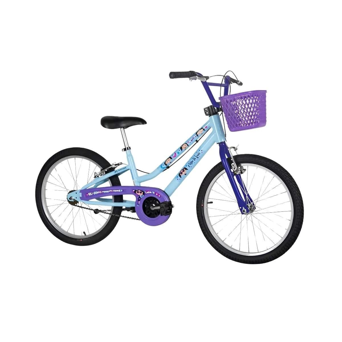 Bicicleta Aro 20 Nathor Show da Luna Azul e Roxo