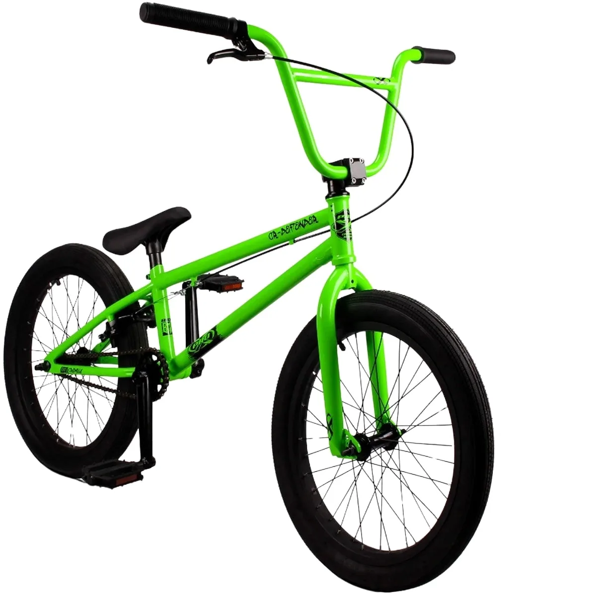 Bicicleta Aro 21 Pro-X BMX Defender Verde Neon