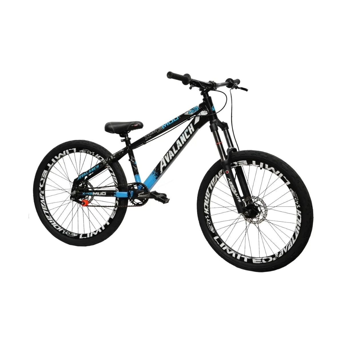 Bicicleta Aro 26 Avalanch Mud X-43 Dirt Jump Single Freeride
