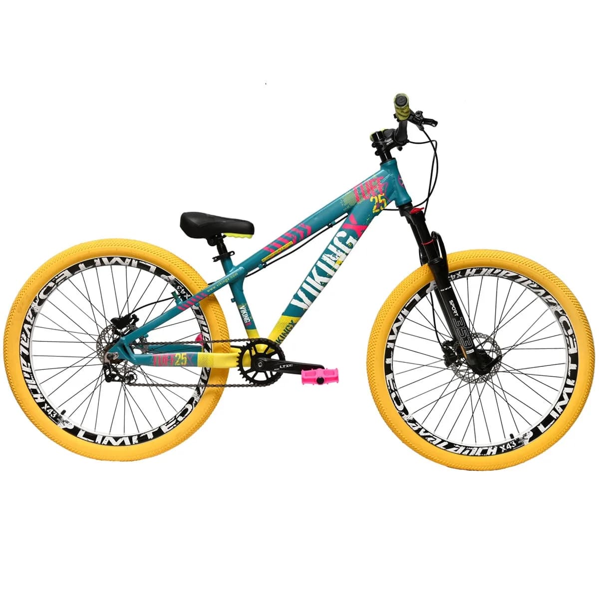 Bicicleta Aro 26 Viking Tuff-25 Single Freio Disco Hidráulico