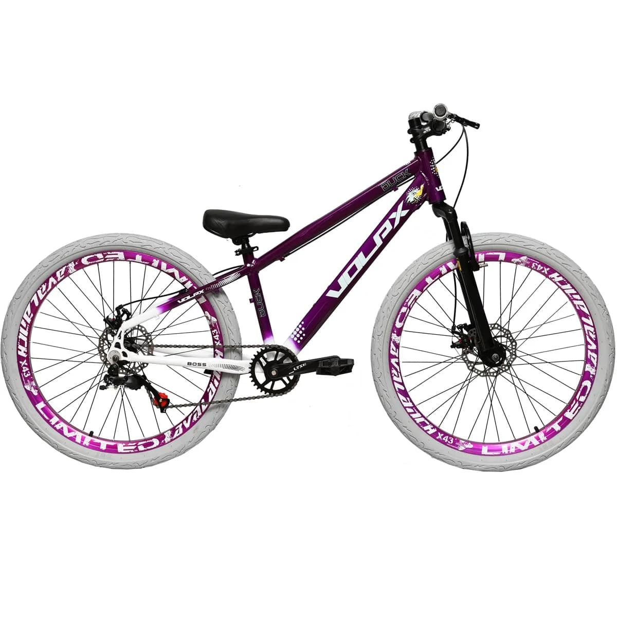 Bicicleta Aro 26 Volpx Duck Single Estrangulada Freio Disco