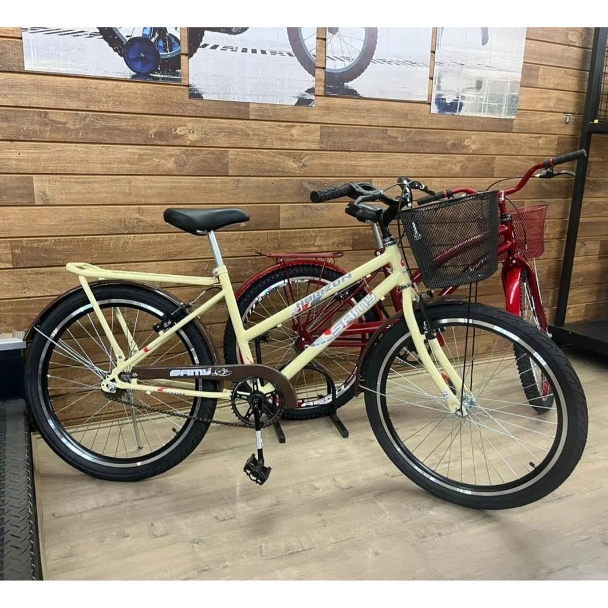 Bicicleta Aro 26 Volpx Flower Bege