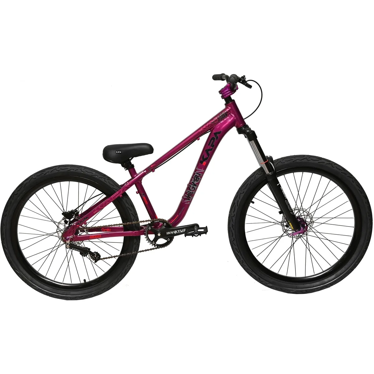Bike Aro 26 KAPA Mil Grau Freeride Single Freeride Roxo