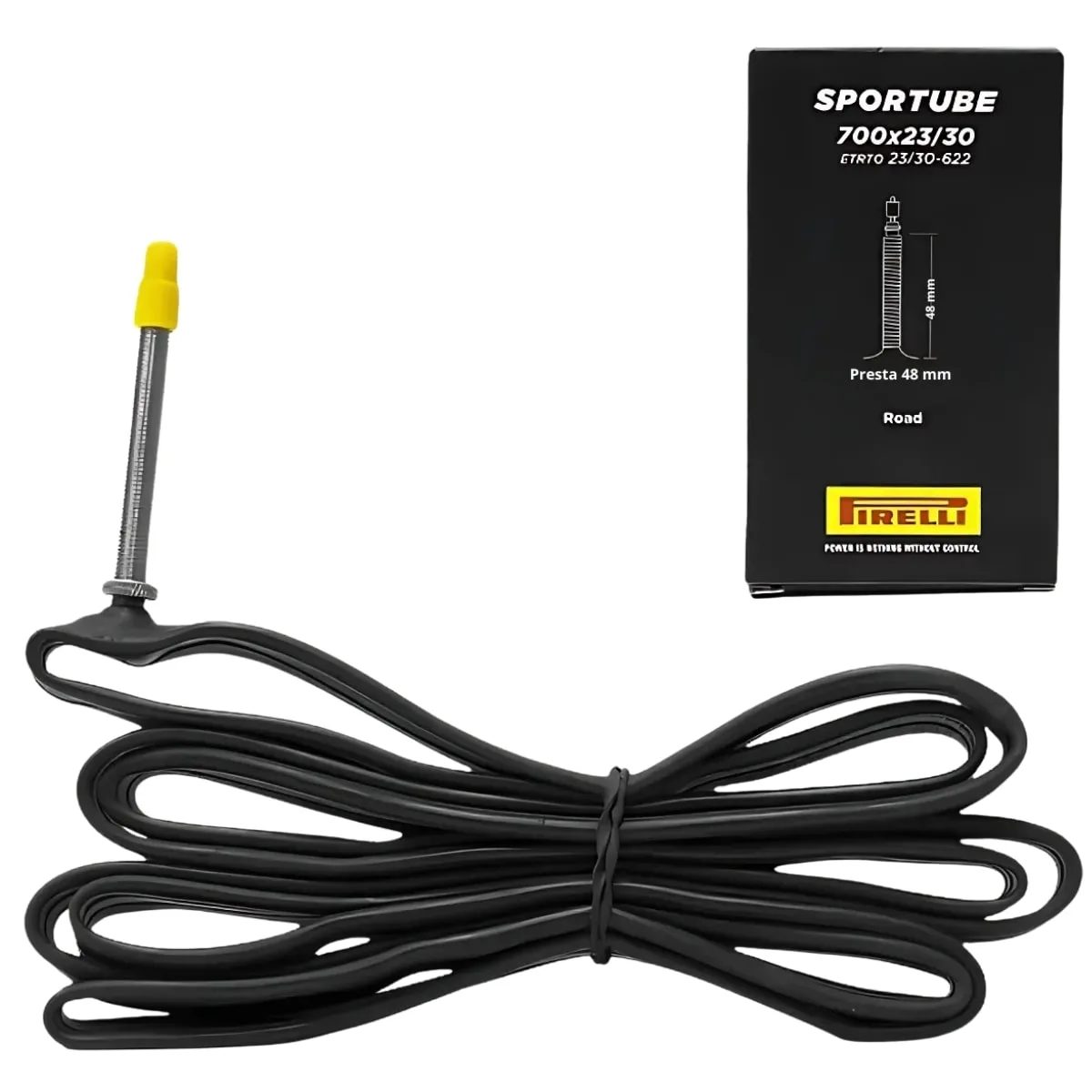 Câmara 700x23/30 Pirelli Sportube Válvula Presta 48mm