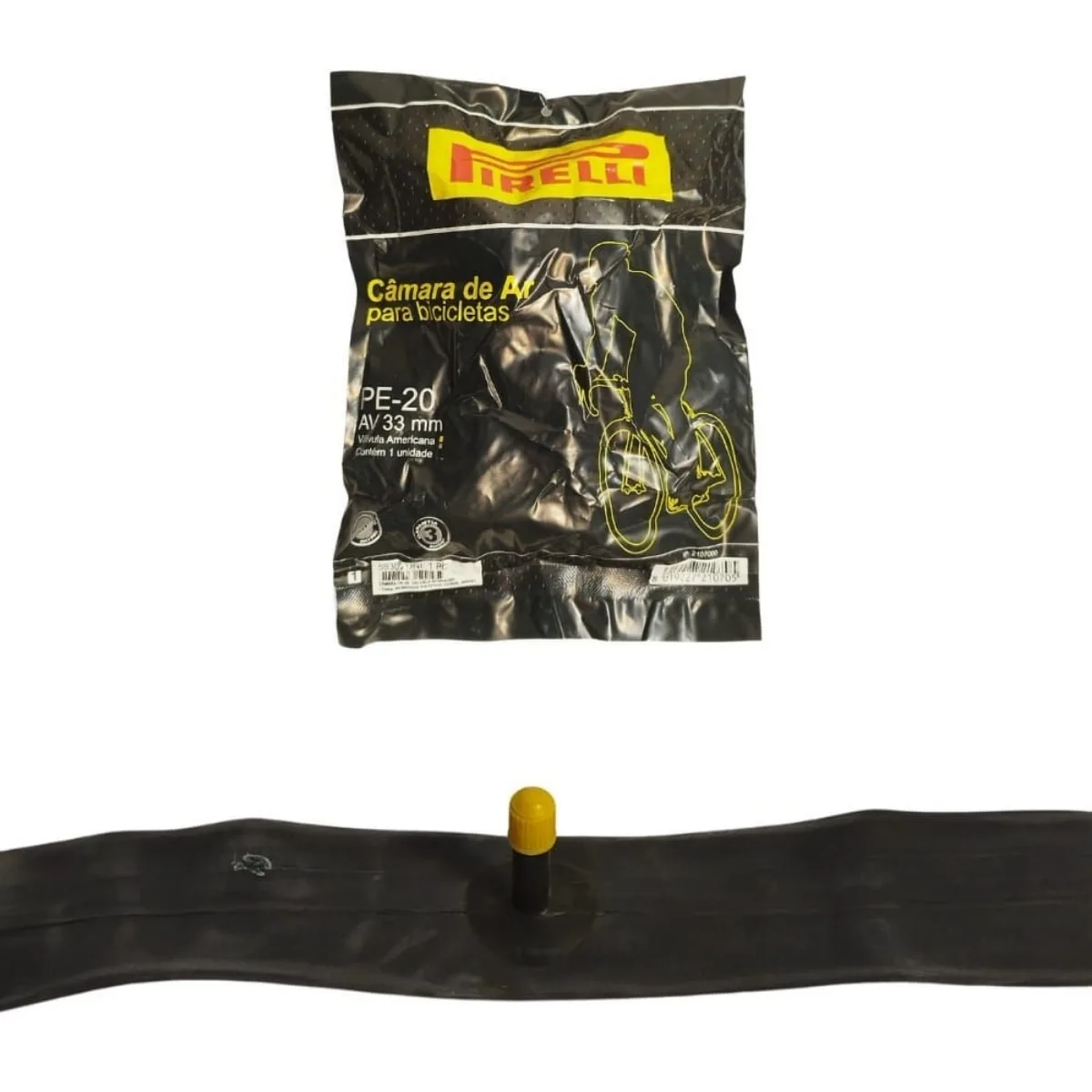 Câmara Aro 20 PE Pirelli Válvula Americana 33m Balão