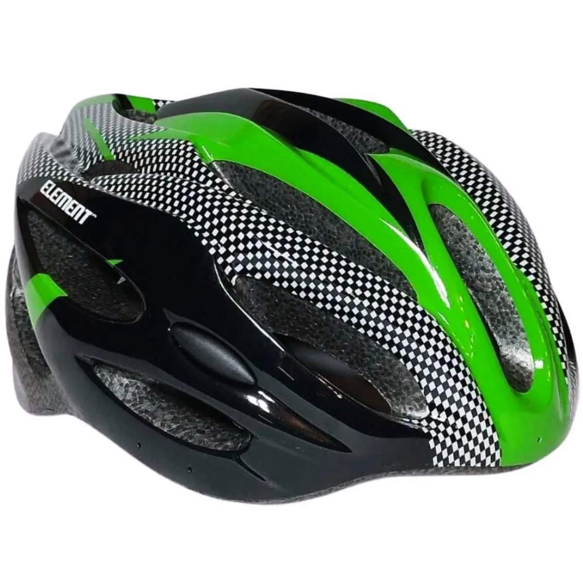 Capacete Bike Element Out Mold Grafite e Verde G