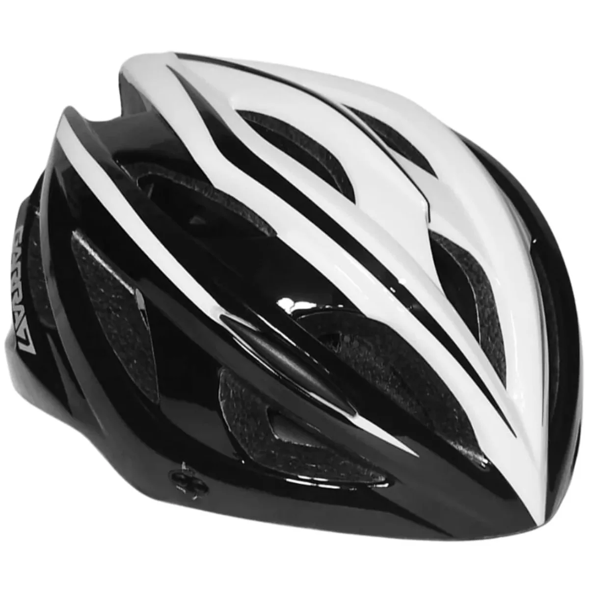 Capacete Bike Garra7 X 28 Preto e Branco M