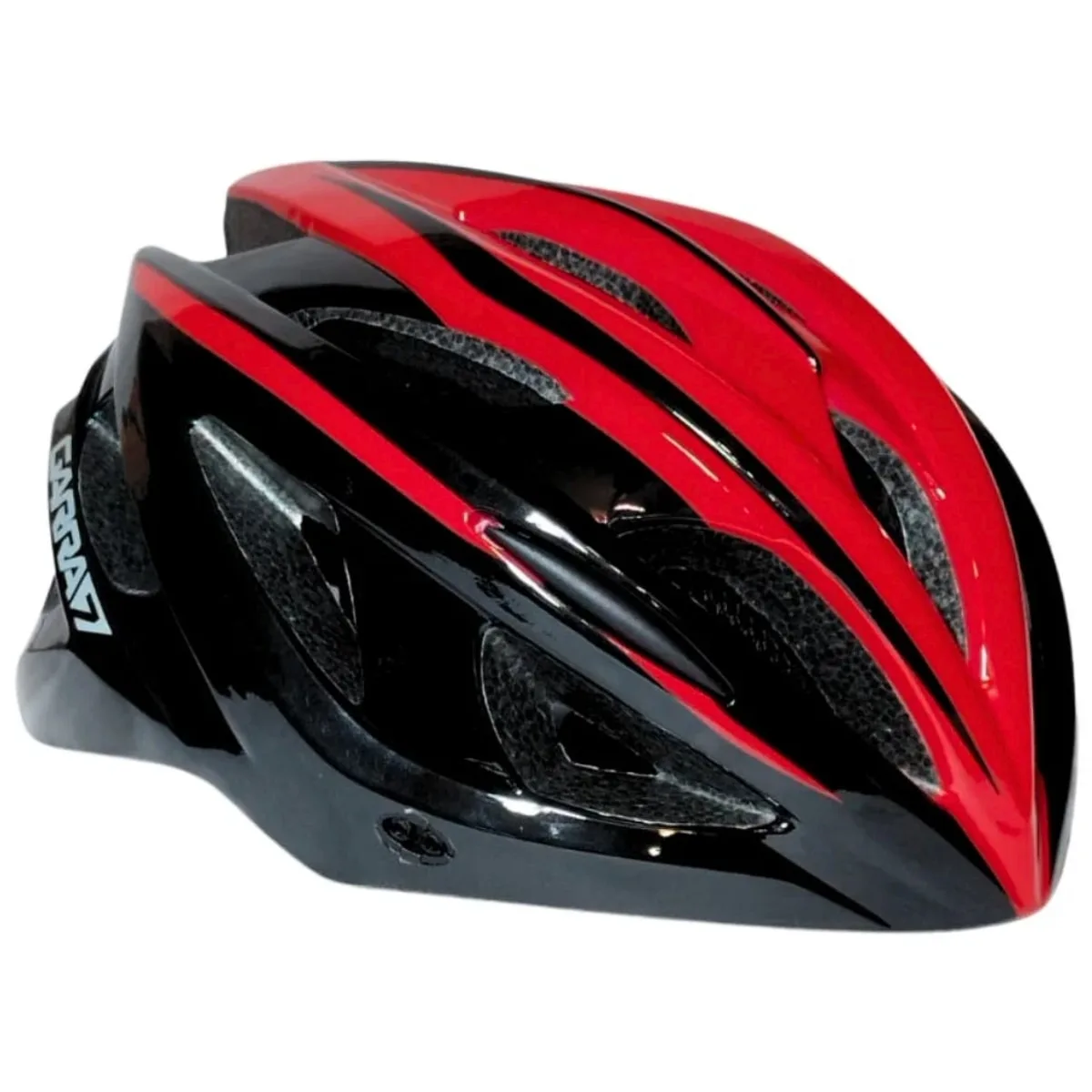 Capacete Bike Garra7 X 28 Preto e Vermelho M
