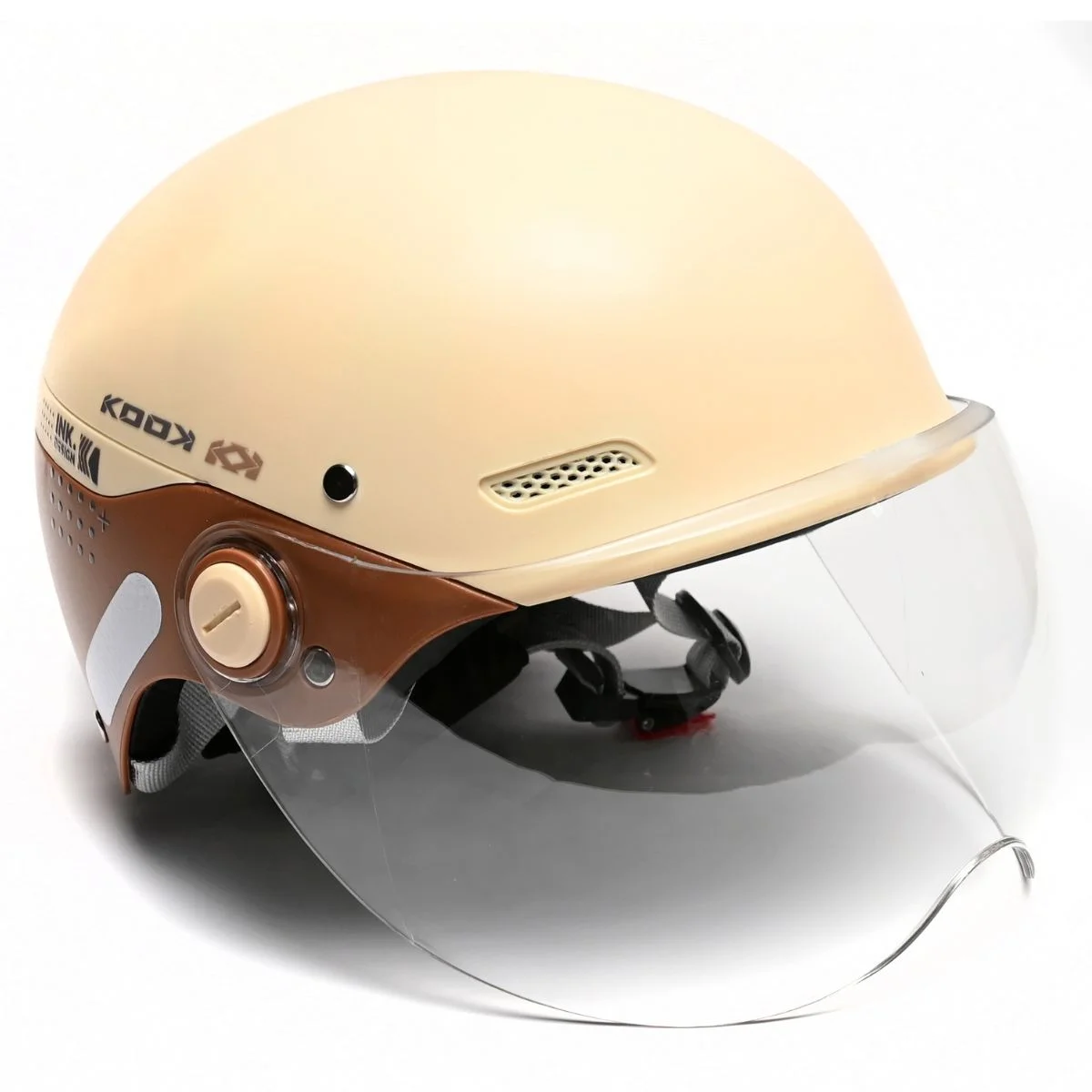 Capacete Scooter Kook Com Viseira Removível