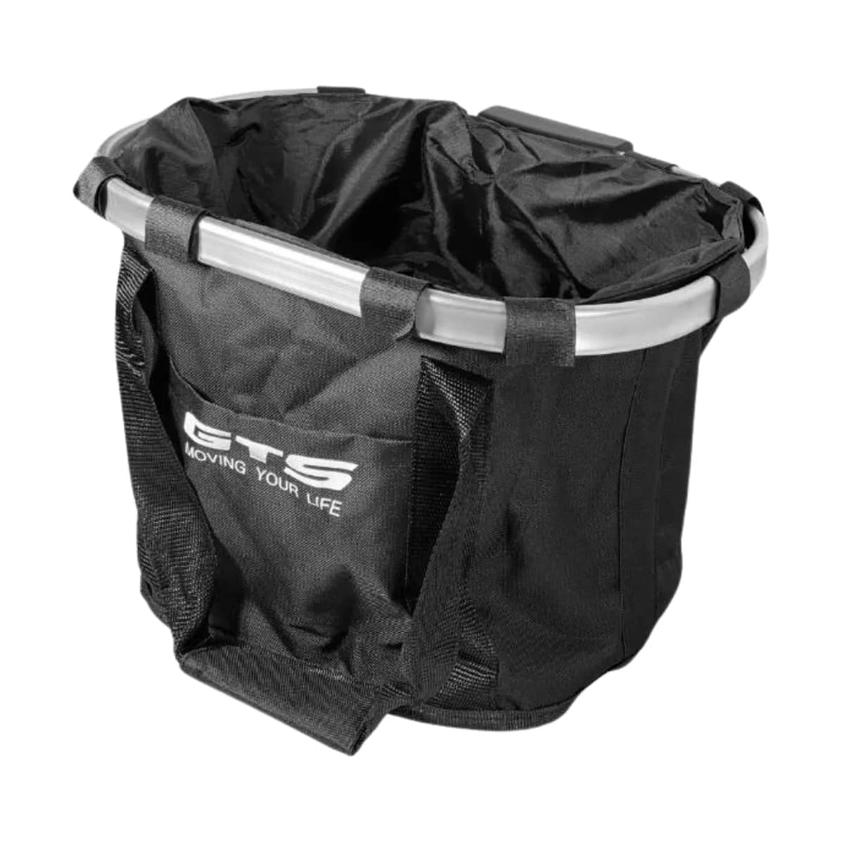Cesta de Bicicleta Grande GTS Aro 26 Tecido Preto