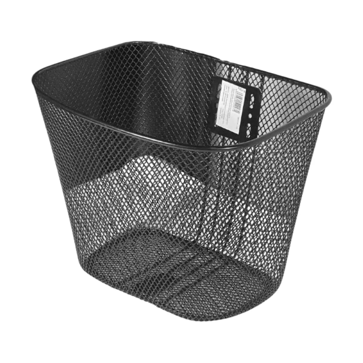 Cesta de Bicicleta Grande Importado Aro 24 Oval Aço Preto