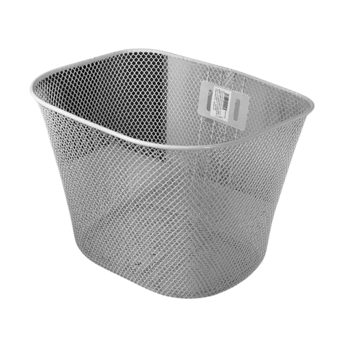 Cesta de Bicicleta Grande Importado Aro 26 Oval Aço Branco