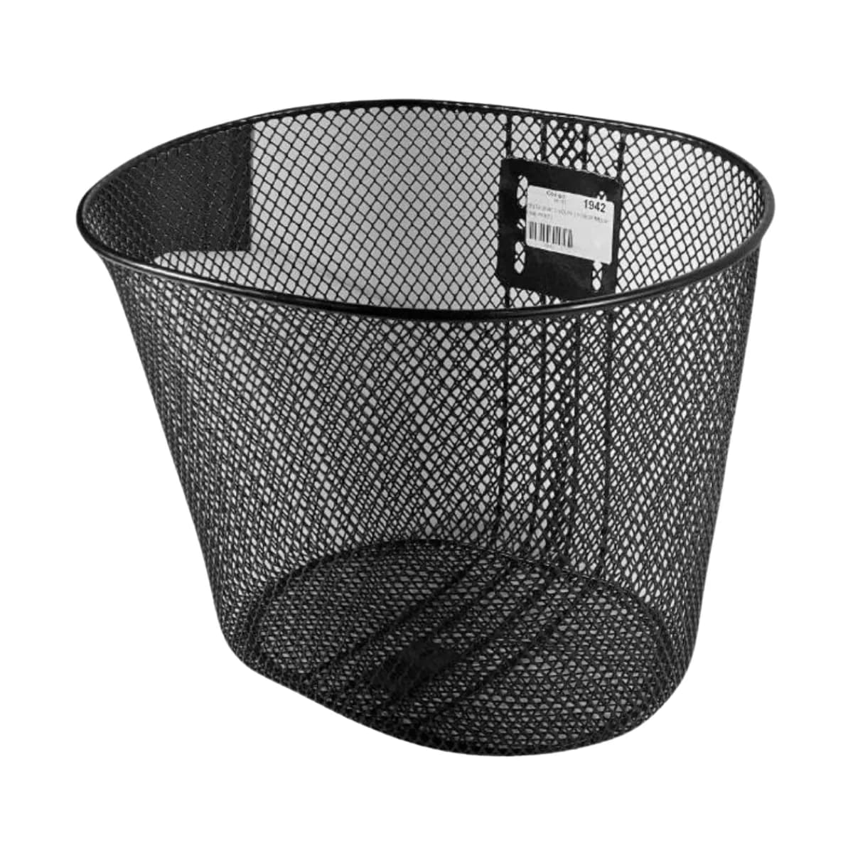 Cesta de Bicicleta Média Importado Aro 24 Oval Aço Preto