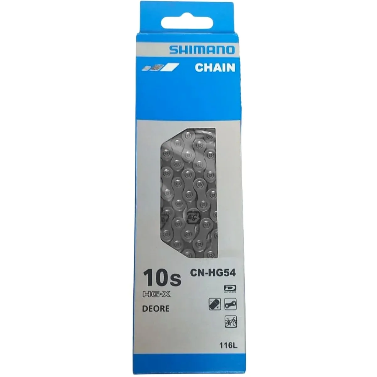 Corrente de Bicicleta Shimano HG-54 10 Velocidades 116 Elos