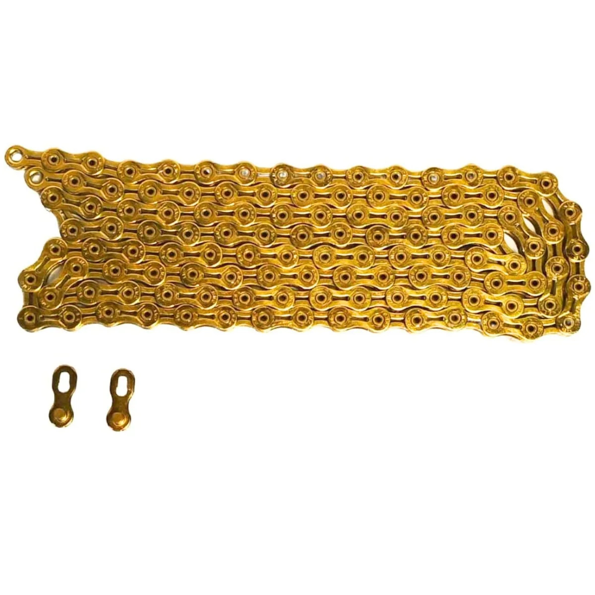 Corrente Fina de Bicicleta KMC X9 9 Velocidades 116 Elos Dourado