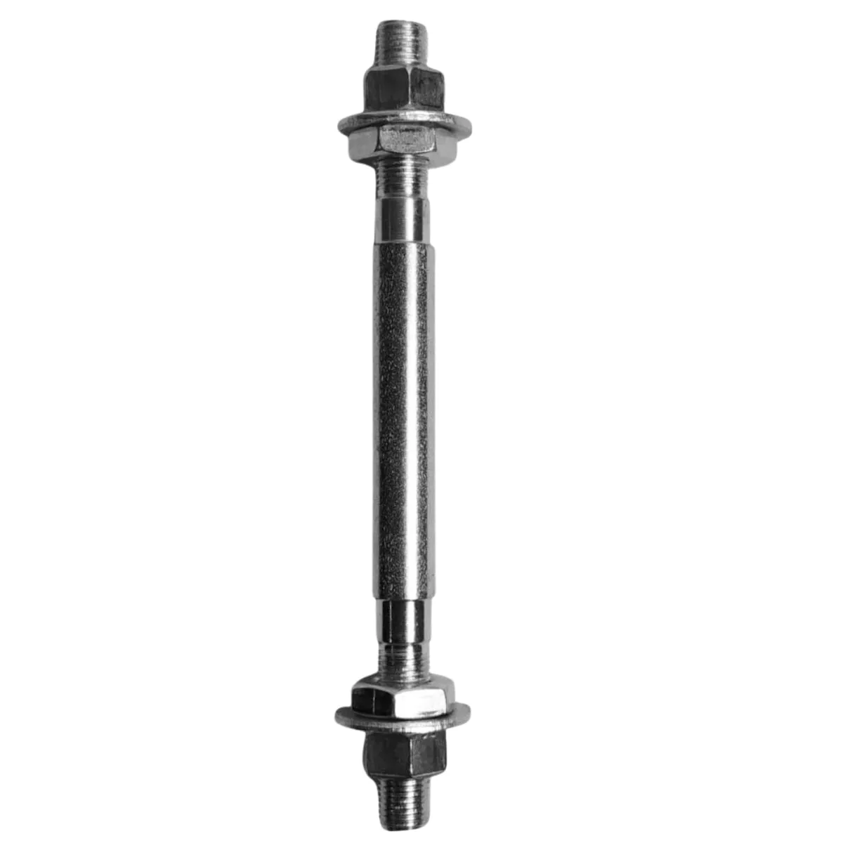 Eixo Dianteiro Nek Bravo2 140mm Aço Prata Grosso 3/8 Com Batente