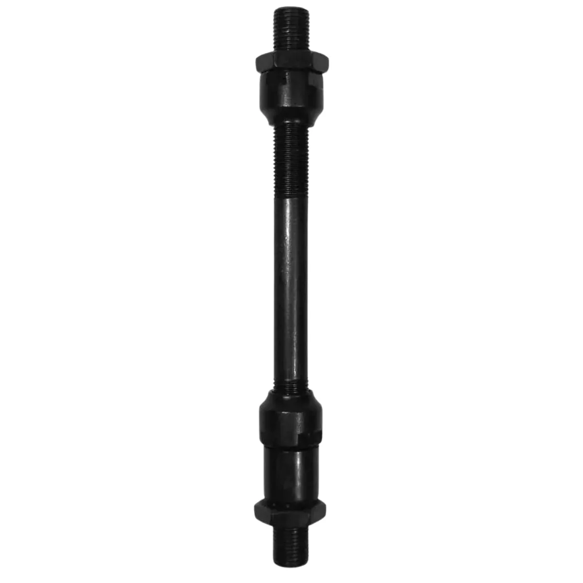 Eixo Traseiro Furado Importado 140mm Aço Preto Grosso 3/8