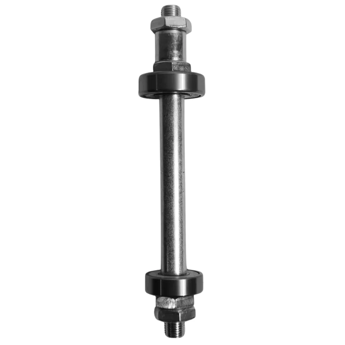 Eixo Traseiro Furado Nek 145mm Aço Zincado Grosso 3/8 Com Rolamento Universal