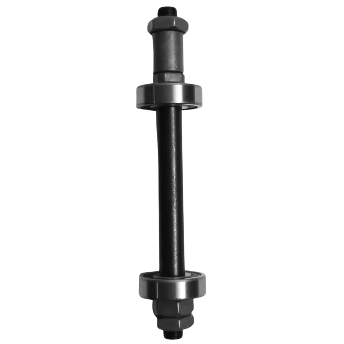 Eixo Traseiro Furado Shun Feng 145mm Aço Preto Grosso 3/8 Com Rolamento