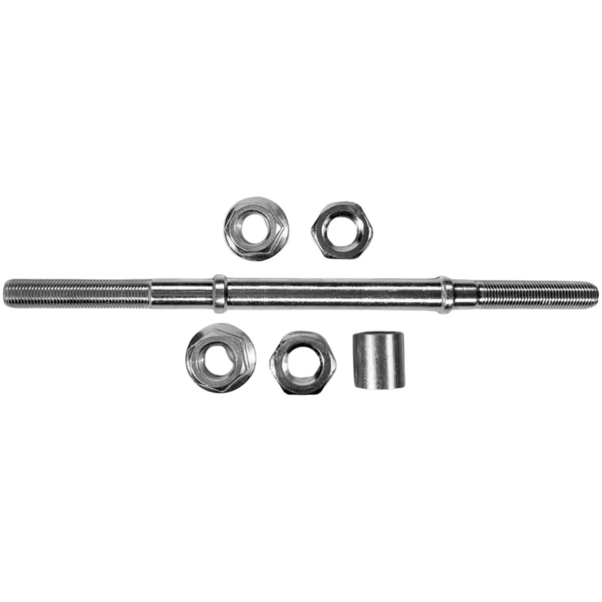 Eixo Traseiro Nek 185mm Aço Zincado Grosso 3/8 Com Batente