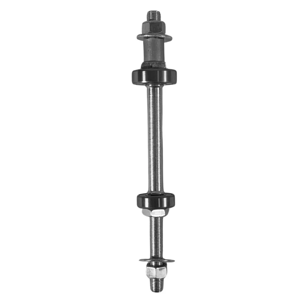 Eixo Traseiro Nek 185mm Aço Zincado Grosso 3/8 Com Rolamento