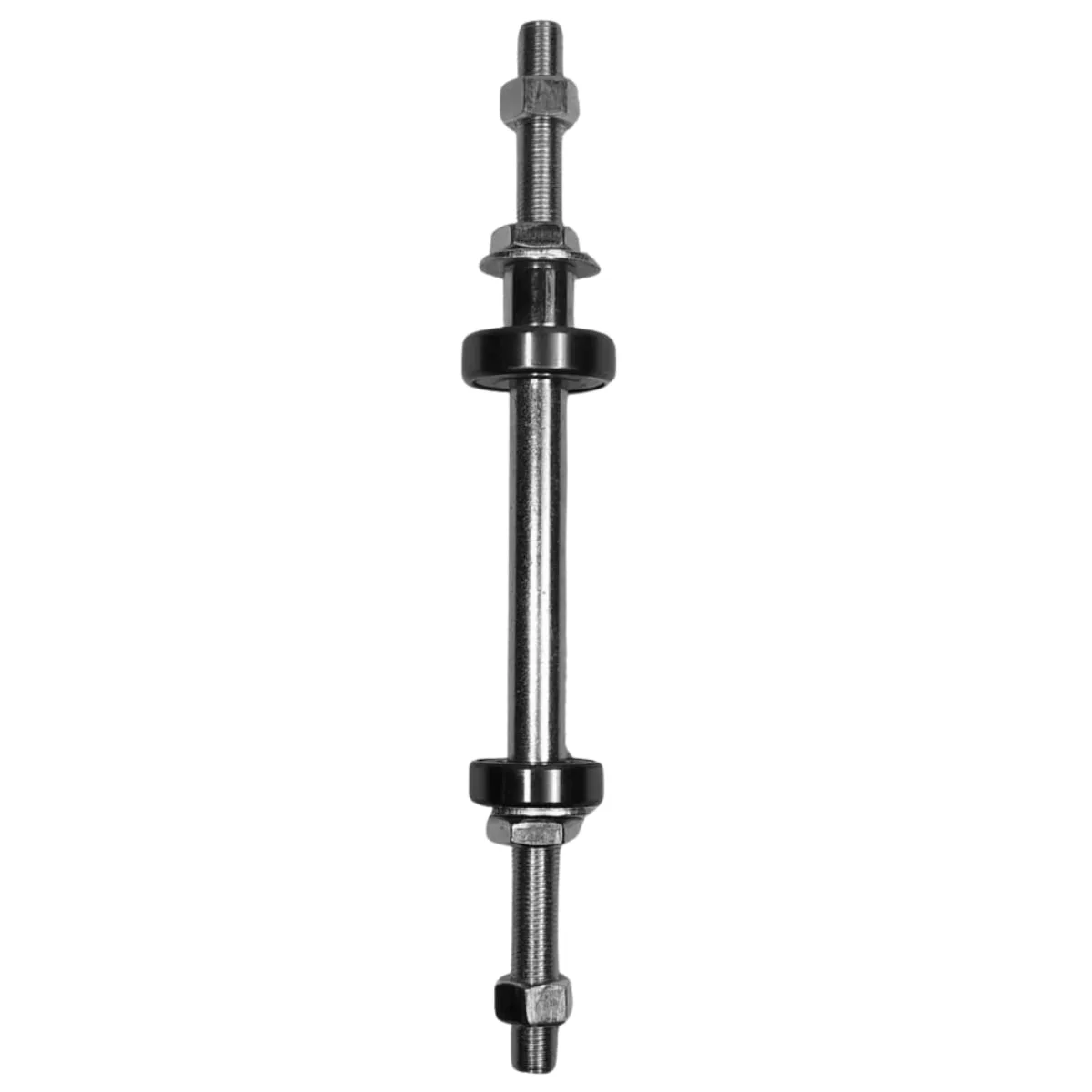 Eixo Traseiro Nek 200mm Aço Zincado Grosso 3/8 Com Rolamento Completo