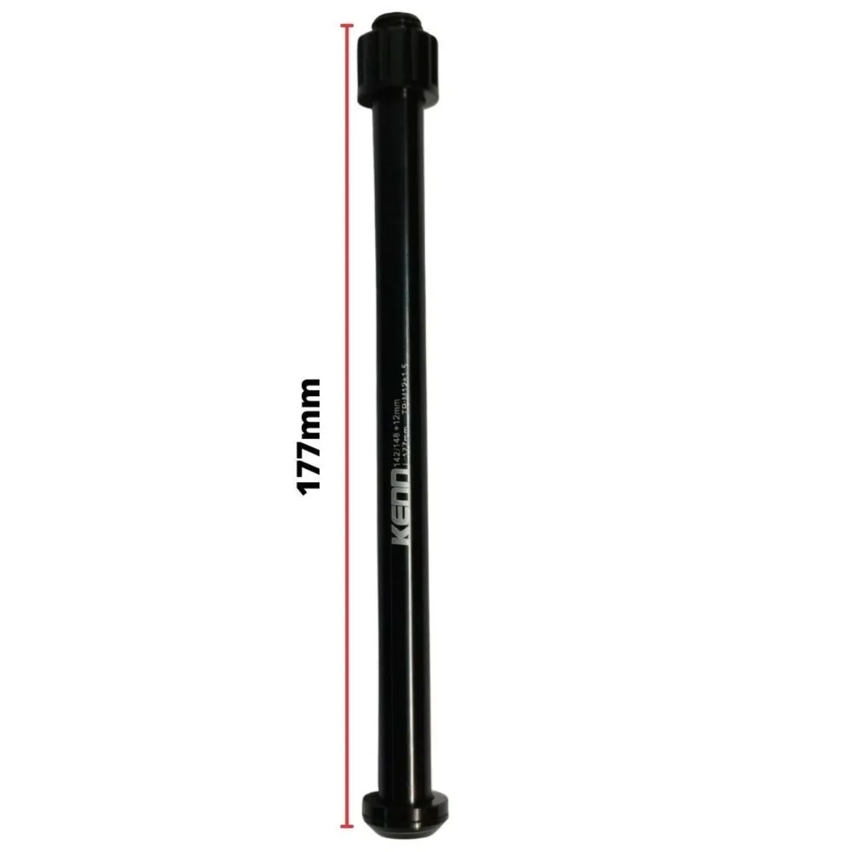 Eixo Traseiro Passante Nek 177mm Alumínio Preto Grosso 12mm