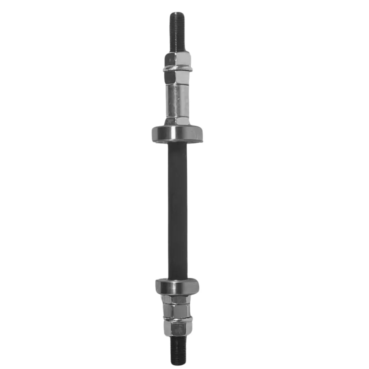Eixo Traseiro Saiguan 200mm Aço Preto Grosso 3/8 Com Rolamento