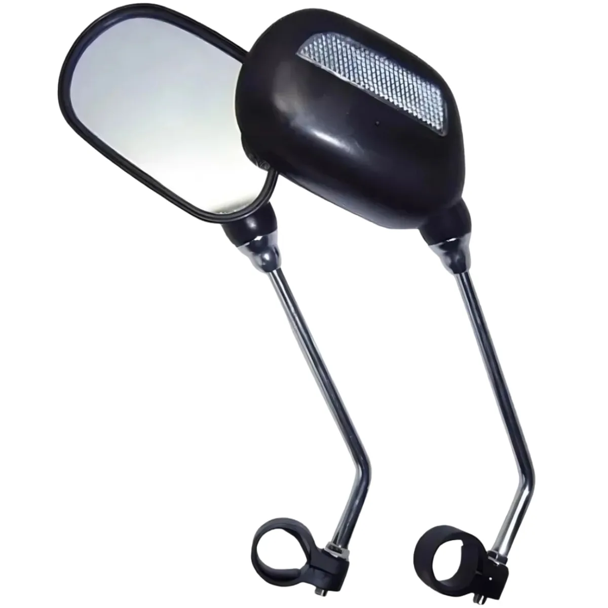 Espelho Retrovisor de Bike Importado Com Refletor Preto