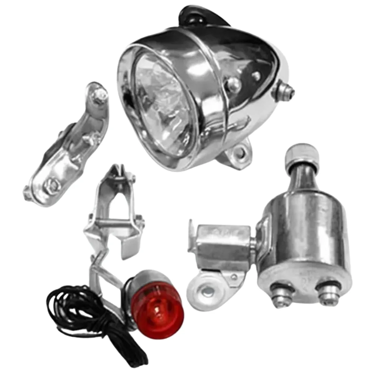 Farol Bike Everest Com Dinamo Completo 12V
