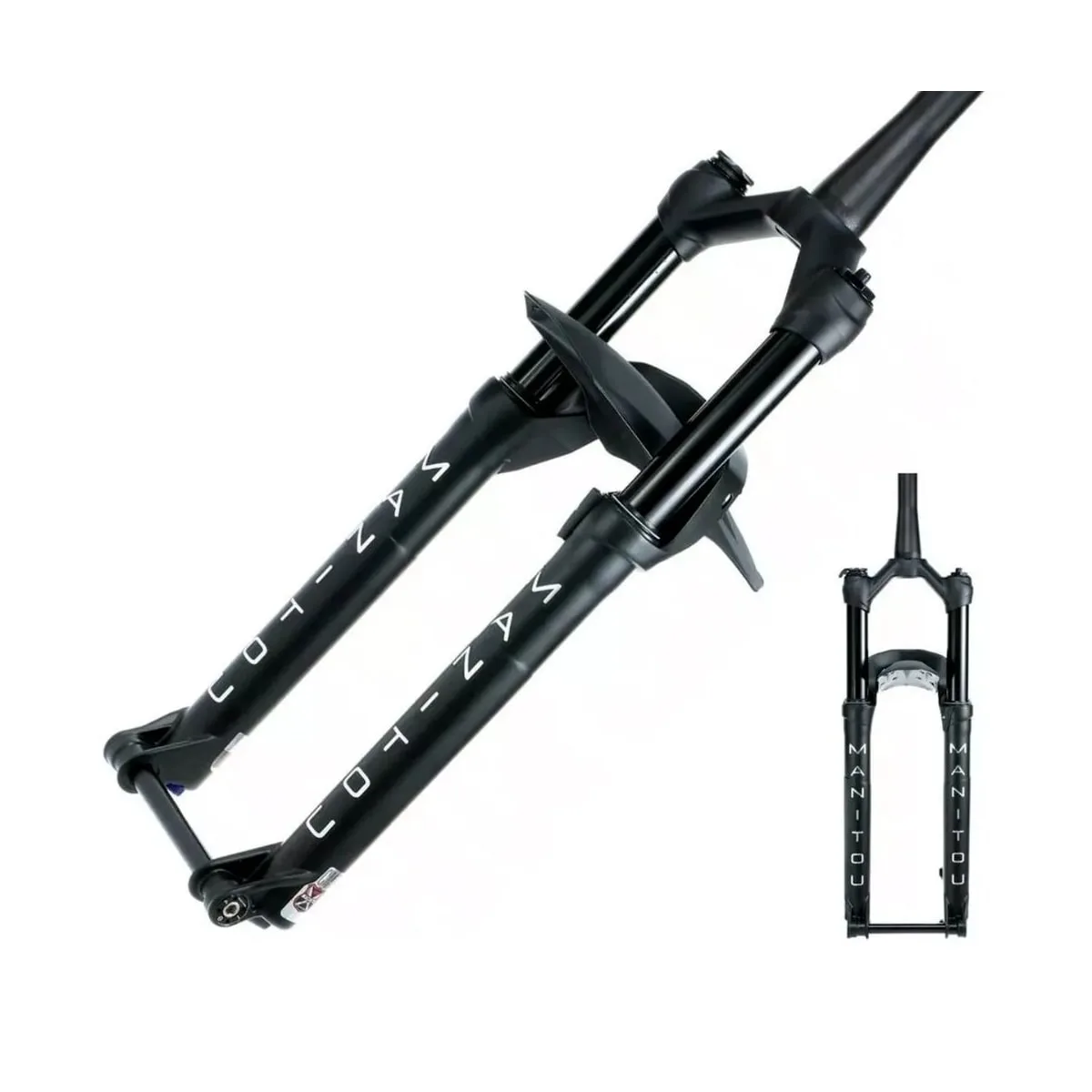 Garfo Suspensão Bike Aro 29 Manitou Machete Tapered Preto C/ Trava