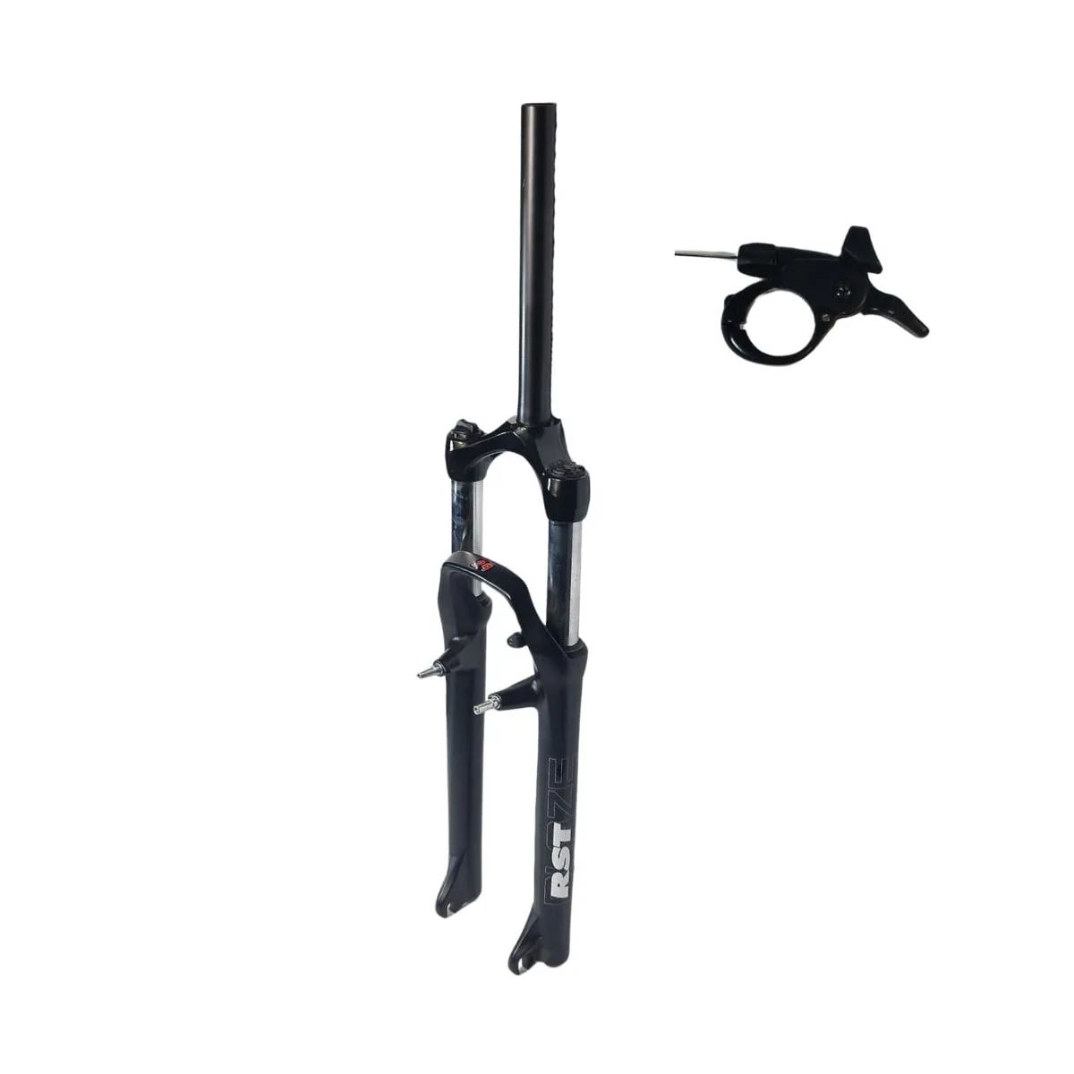 Garfo Suspensão Bike Aro 29 RST Over Preto Com Trava