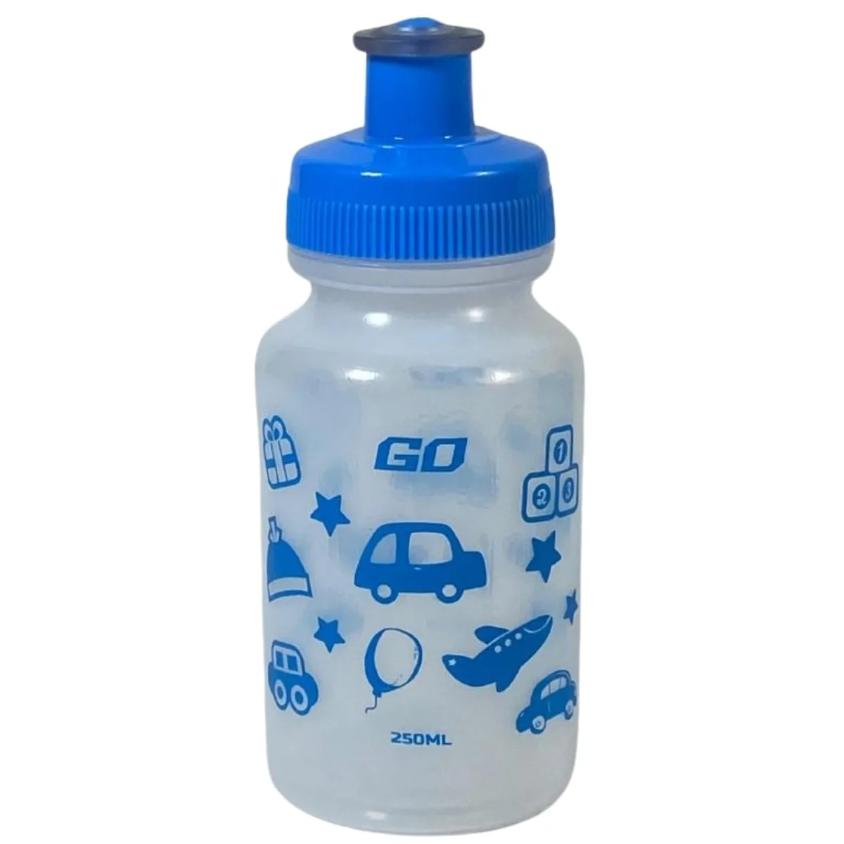 Garrafa Caramanhola Garra7 Toys 250ml Azul Transparente