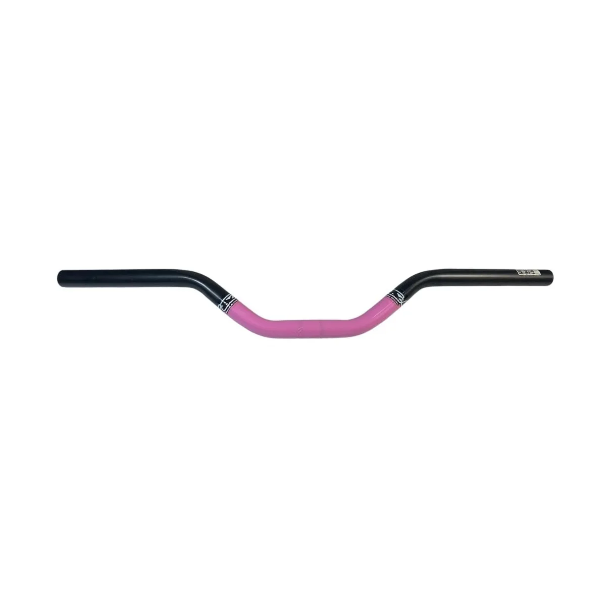Guidão DH Aço Tubo Cross Preto e Rosa Expandido
