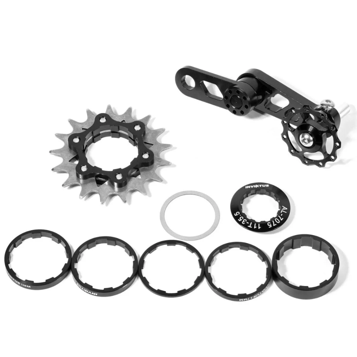 Kit Adaptador Single Inviktus Preto 17 Dentes