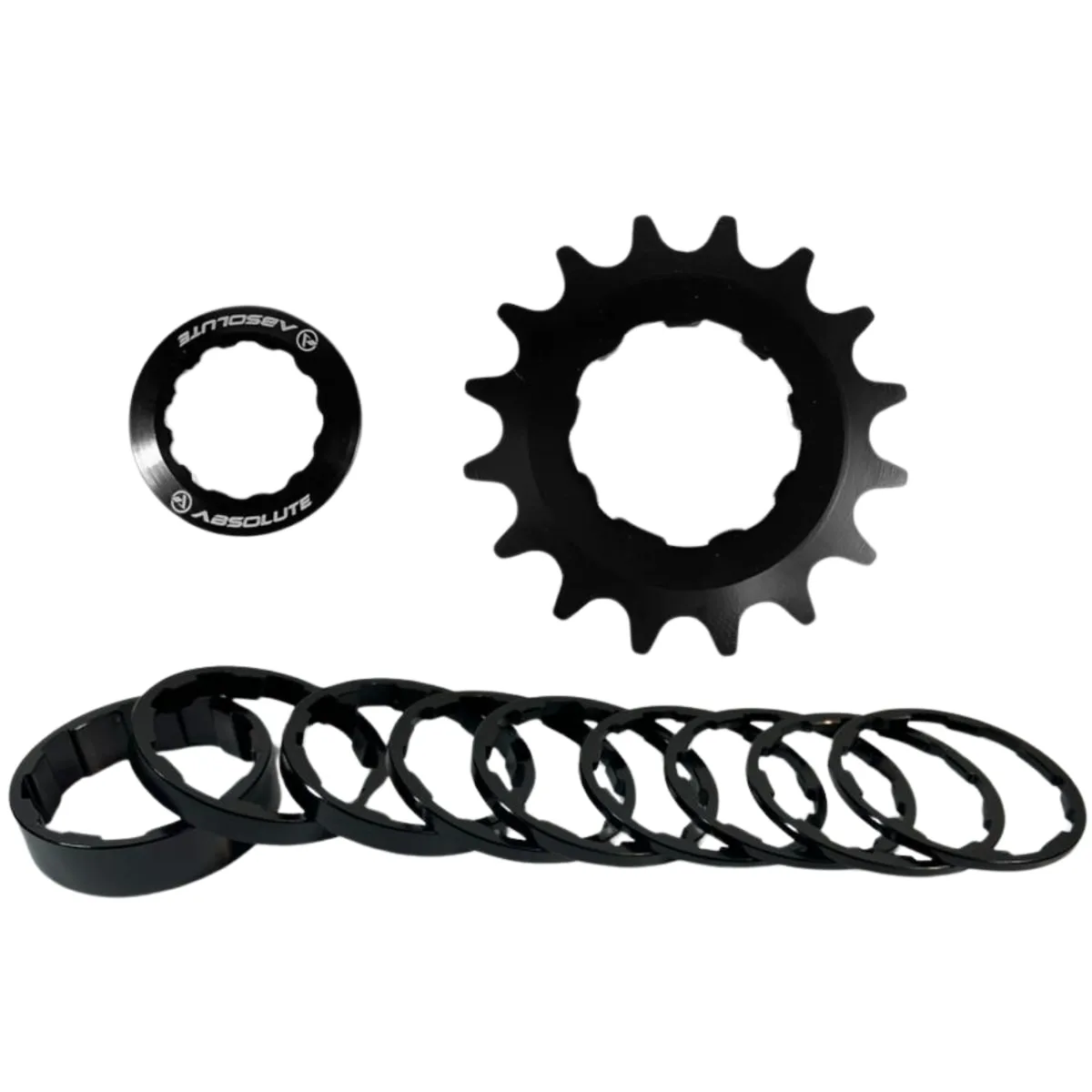 Kit Cog 16 Dentes Absolute Preto Com Espaçador