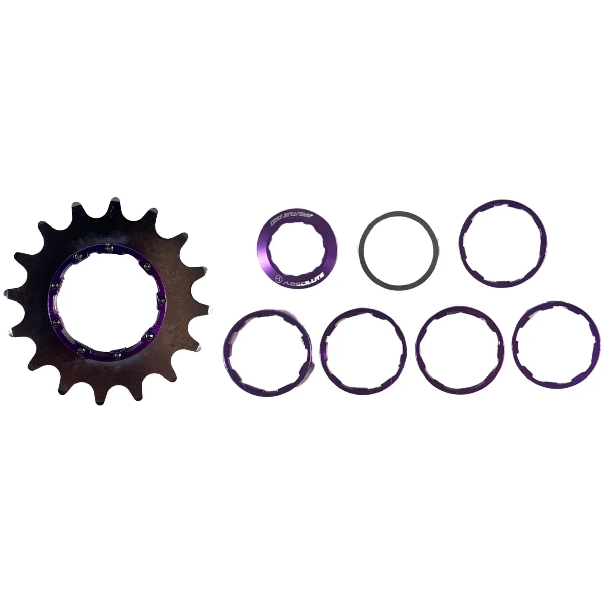 Kit Cog 16D com espaçador Brutus Pro Roxo