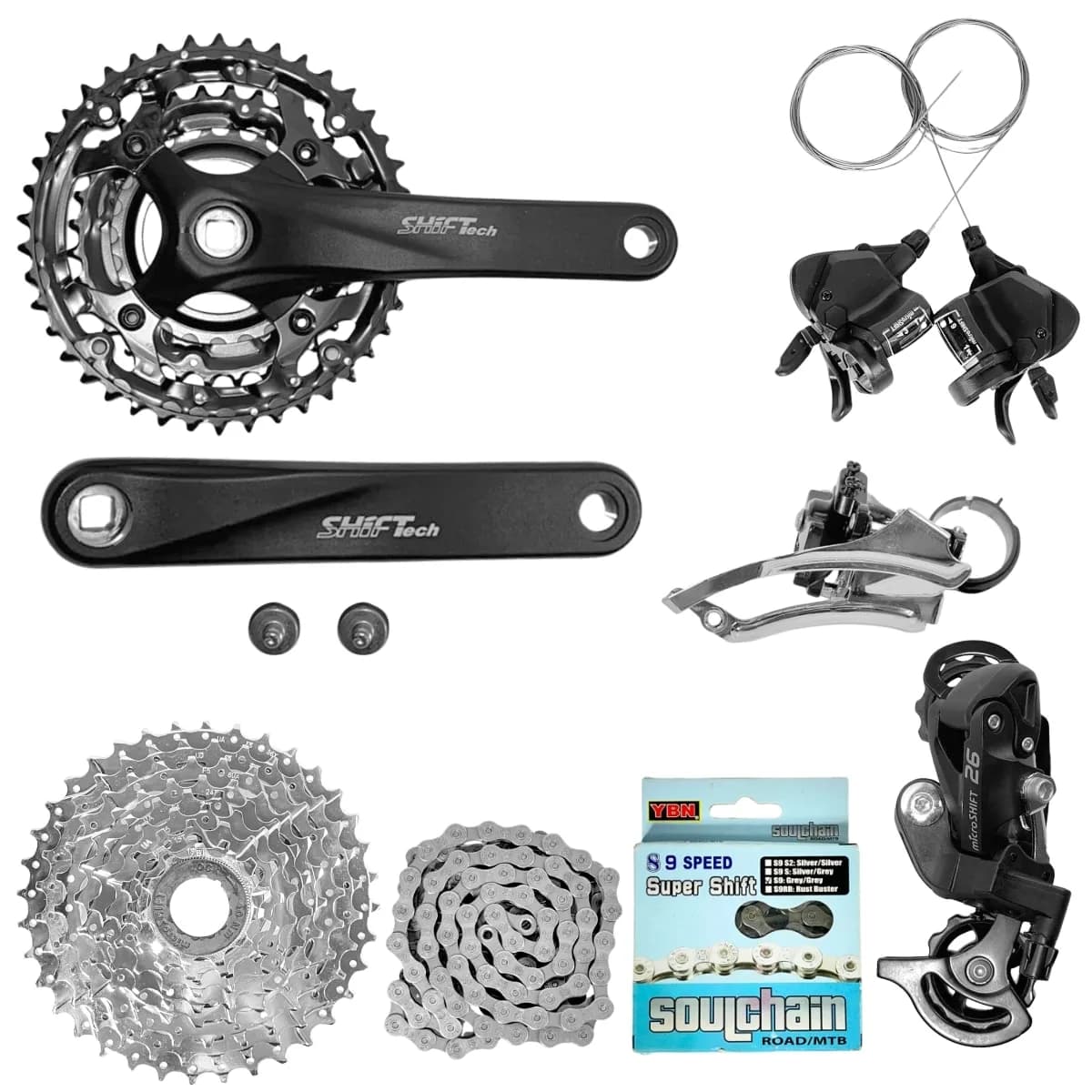 Kit Relação Microshift 27 Velocidades