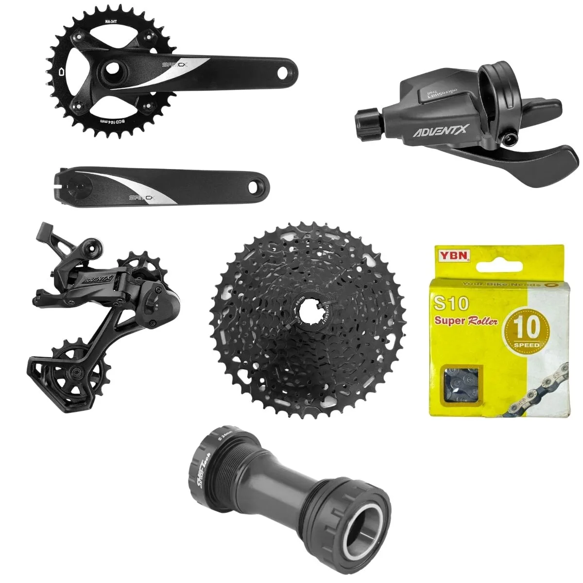 Kit Relação Microshift Adventx 10 Velocidades